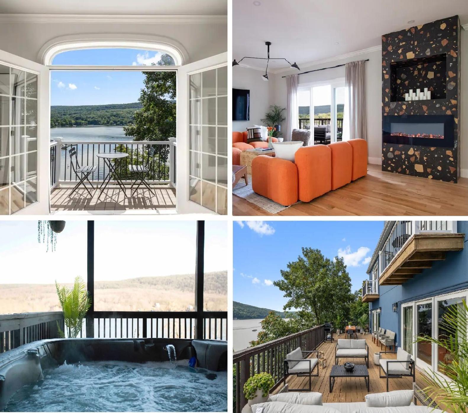 Lakeview House - Hot Tub - Firepit - Stunning Views - Spacious Deck - Cozy Living Room - Bar Greenwood Lake Esterno foto
